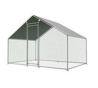 Redkid Enclos en métal de 6 m² - 3 x 2 x 2 m - avec Tissu PE imperméable et Serrure de sécurité - Grand enclos pour Poules, Lapins et Divers Petits Animaux (3 x 2 x 2 m)