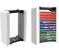 Redlution PlayStation 5 Premium Game Storage Tower Stand Game Box Storage Rack 12 Games Disc Holder Storage Shelf for PS5