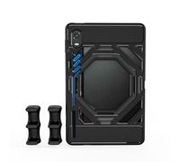 Redmagic Astra 2 Étui de protection en TPU avec coin airbag anti-chute, protecteur d'écran pour objectif, poignée de doigt pour manette, poignée à six doigts + étui noir