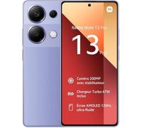 Xiaomi Redmi Note 13 Pro 16,9 cm (6.67") Double SIM hybride Android 12 4G USB Type-C 12 Go 512 Go 5000 mAh Lavande, Violet