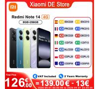 Xiaomi Redmi Note 14 16,9 cm (6.67") Double SIM hybride 4G USB Type-C 8 Go 256 Go 5500 mAh Vert, Citron vert