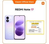 REDMI Note 17 - Smartphone - 6+256 Go - Batterie 7700 mAh - Violet