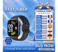 Redmi Watch 6 Version Globale Écran AMOLED 2,07" Batterie 550 mAh Plus de 150 Modes Sportifs Résistance à l'eau 5ATM Xiaomi HyperOS 3 black