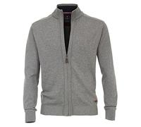 REDMOND Casual Messieurs Cardigan tricoté 681 100 % coton gris M