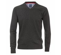 REDMOND Casual Messieurs Pull-over 600 100 % coton gris foncé L