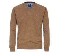 Redmond Pullover Coton col V Grande Taille Homme Grande Taille Homme Camel