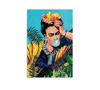 RedMush Frida Kahlo Poster (20) sur toile - Décoration murale pour salon, chambre à coucher - Style sans cadre - 30 x 45 cm