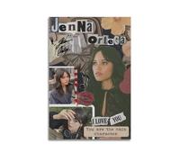 RedMush Poster de l'actrice Jenna Ortega (13) sur toile - Décoration murale pour salon, chambre à coucher - Style sans cadre - 20 x 30 cm