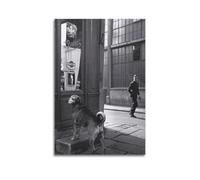 RedMush Poster vintage noir et blanc avec photographie de Robert Doisneau (30) - Poster sur toile - Décoration de chambre à coucher, bureau, chambre - Cadeau sans cadre - 30 x 45 cm