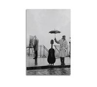 RedMush Poster vintage noir et blanc avec photographie de Robert Doisneau (31) - Impression sur toile - Décoration de chambre à coucher, bureau, chambre - Cadeau sans cadre - 40 x 60 cm