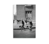 RedMush Poster vintage noir et blanc avec photographie de Robert Doisneau (34) - Poster sur toile - Décoration de chambre à coucher, bureau, chambre - Cadeau sans cadre - 30 x 45 cm