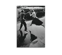 RedMush Poster vintage noir et blanc avec photographie de Robert Doisneau (35) - Poster sur toile - Décoration de chambre à coucher, bureau, chambre - Cadeau sans cadre - 40 x 60 cm
