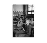 RedMush Poster vintage noir et blanc avec photographie de Robert Doisneau (40) - Poster sur toile - Décoration de chambre à coucher, bureau, chambre - Cadeau sans cadre - 50 x 75 cm