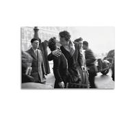 RedMush Poster vintage noir et blanc avec photographie de Robert Doisneau (50) - Poster sur toile - Décoration de chambre à coucher, bureau, chambre - Cadeau sans cadre - 30 x 45 cm