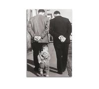 RedMush Poster vintage noir et blanc Robert Doisneau (12) sur toile - Décoration murale pour salon, chambre à coucher - Style sans cadre - 20 x 30 cm