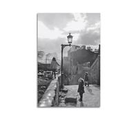 RedMush Poster vintage noir et blanc Robert Doisneau (17) sur toile - Décoration murale pour salon, chambre à coucher - Style sans cadre - 20 x 30 cm