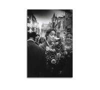 RedMush Poster vintage noir et blanc Robert Doisneau (41) sur toile - Décoration murale pour salon, chambre à coucher - Style sans cadre - 40 x 60 cm