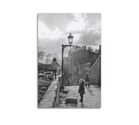 RedMush Poster vintage noir et blanc Robert Doisneau (5) sur toile - Décoration murale pour salon, chambre à coucher - Style sans cadre - 20 x 30 cm