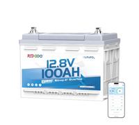 Redodo 12V 100Ah H168 (1PACK) Batterie LiFePO4 avec Bluetooth 1280Wh | Batterie Lithium avec BMS 100A Group47 Basses Températures Indice de Protection Sous Siège pour Camping-Car