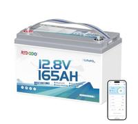 Redodo 12V 165Ah Batterie Marine Double Usage avec Bluetooth | 1200CCA, Group31, Bluetooth, BMS 165A, 2112Wh, Étanche IP67, Auto-réchauffante, Plus de 5000 Démarrages