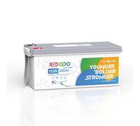 Redodo 12V 280Ah Batterie Lithium avec Basse Température 3584Wh Batterie LiFePO4 avec BMS 200A 4000-15000 Cycles Durée 10 Ans pourCamping-Car Bateau et Solaire Off-Grid