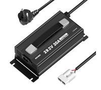 Redodo 29,2V 20A Mise à Jour Mini Format LiFePO4 Chargeur de Batterie Chargeur CA-CC Rapide, Voyants LED, 6 Protections, Boîtier Durable, Ventilateur de Refroidissement