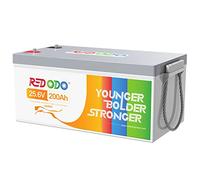 Redodo Batterie au Lithium 24V 200Ah LiFePO4 avec BMS 200A, capacité énergétique Max. 5120Wh, 4000-15000 Cycles Profonds, Alimentation de Secours pour système Solaire, Camping-Car, Moteur de traîne.