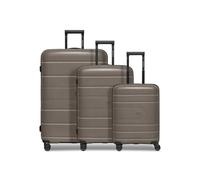 Redolz Essentials 11 4 roues Set de valises 3 pièces avec soufflet d'extension gris