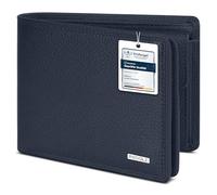 REDOLZ Article de collection Leather Essentials 1, bleu marine, Querformat Deluxe (mit Klappe), Classique