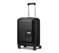 REDOLZ Article Essentiel Incontournable 17 2.0, Noir | 40 x 23 x 55 cm et poche avant | Ultra léger seulement 3,1 kg pour homme et femme | 4 roulettes doubles et serrure TSA