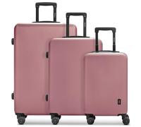 REDOLZ Article générique Essentials 09, Rose, Kofferset (3-teilig), Valise Rigide avec roulettes pivotantes