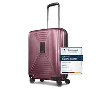REDOLZ Article standard Essentials 14, aubergine métallisée, Kabinen Trolley+ (55 cm) erweiterbar, Valise rigide avec roulettes pivotantes