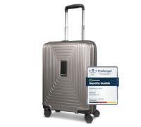 REDOLZ Article standard Essentials 14, gris café métallisé, Kabinen Trolley (55 cm), Valise rigide avec roulettes pivotantes