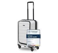REDOLZ Article standard Essentials 17, Blanc, Kabinen Trolley mit Laptopfach (55 cm), Valise cabine rigide