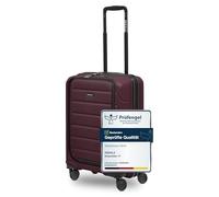 REDOLZ Article standard Essentials 17, bordeaux, Kabinen Trolley mit Laptopfach (55 cm), Valise cabine rigide