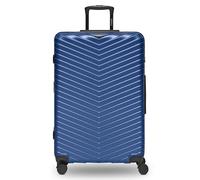 REDOLZ Article standard Essentials 18, Bleu métallisé brillant, Koffer L (76 cm), Valise rigide L avec roulettes pivotantes