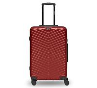 REDOLZ Article standard Essentials 18, Rouge métallisé brillant, Koffer M (66 cm), Valise rigide M avec roulettes pivotantes