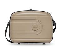 REDOLZ Beauty Case Rigide 34 cm Valise cosmétique Bagage à Main avec bandoulière Fixation Trolley Extensible Essentials 11+