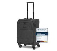 REDOLZ Cabin Valise Cabine à Coque Souple | Trolley léger à 4 roulettes Doubles pour Femmes & Hommes 37 x 23 x 55 cm (Essentials 12)