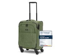 REDOLZ Cabin Valise Cabine à Coque Souple | Trolley léger à 4 roulettes Doubles pour Femmes & Hommes 37 x 23 x 55 cm (Essentials 12)