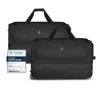 Redolz Sac de voyage Duffle Essentials à 2 roulettes Set 2pcs L+L avec soufflet extensible black (TAS020797)