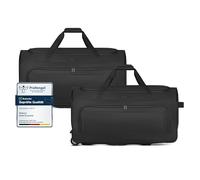 REDOLZ Duffle Essentials Wheeled Duffle Set L + L Black