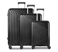 Redolz Essentials 01 4 roues Set de valises 3 pièces avec soufflet d'extension noir
