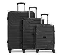 Redolz Essentials 05 3-SET 4 roulettes Set de valises 3 pièces noir
