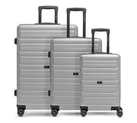 Redolz Essentials 08 3-SET 4 roues Set de valises 3 pièces couleur argent