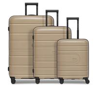 Redolz Essentials 11 4 roues Set de valises 3 pièces avec soufflet d'extension beige