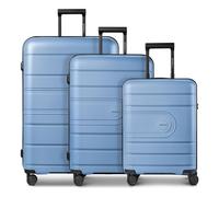 Redolz Essentials 11 4 roues Set de valises 3 pièces avec soufflet d'extension bleu