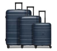Redolz Essentials 11 4 roues Set de valises 3 pièces avec soufflet d'extension bleu