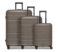 Redolz Essentials 11 4 roues Set de valises 3 pièces avec soufflet d'extension gris