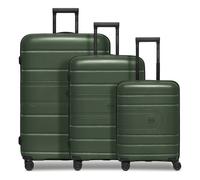 Redolz Essentials 11 4 roues Set de valises 3 pièces avec soufflet d'extension vert
